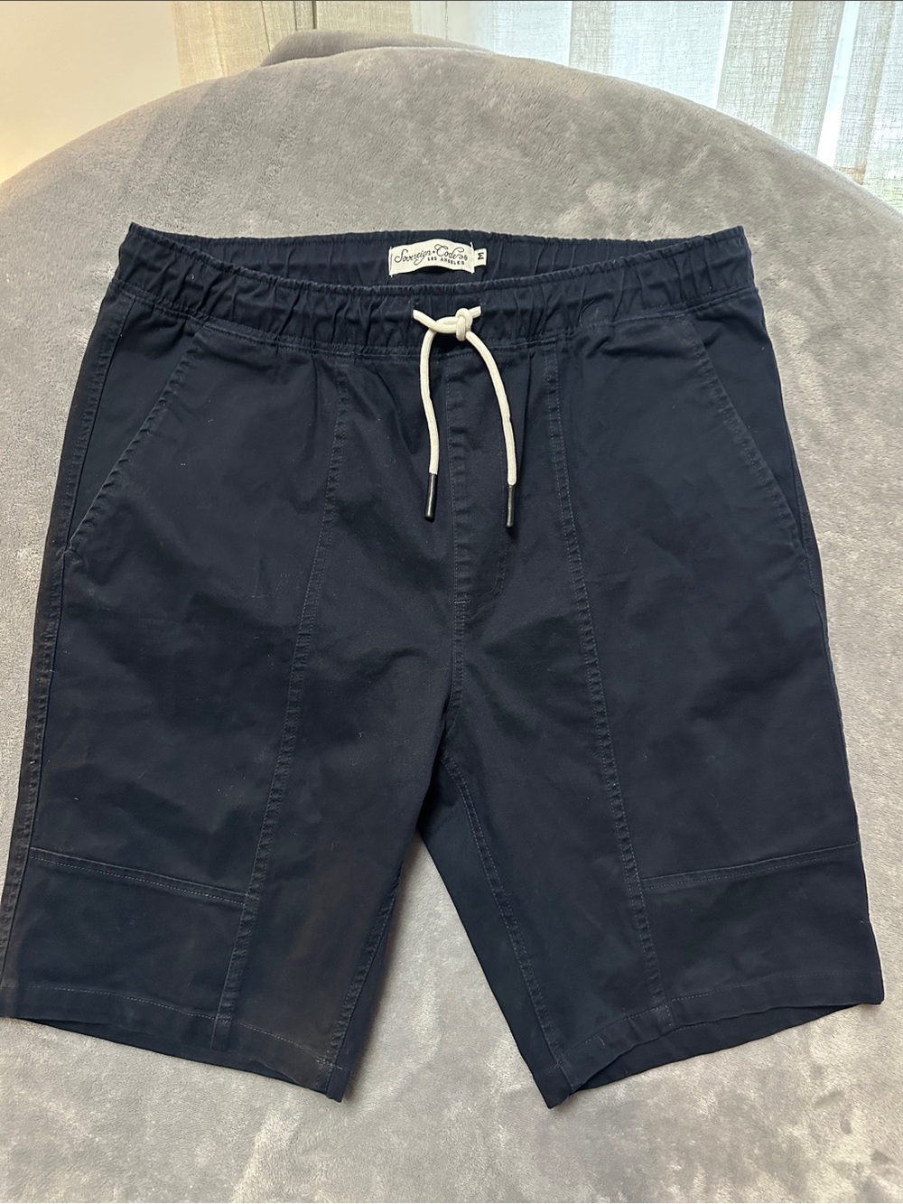Sovereign Code Navy Drawcord Athletic Shorts S001